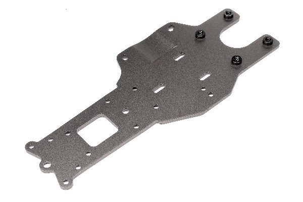Rear Chassis Plate (Gunmetal) | LEKSAKER, BARN- & BABYPRODUKTER - Radiostyrt - Reservdelar & Extra Tillbehör - HPI - Reservdelar & Tuning - Chassidelar | GameStuff