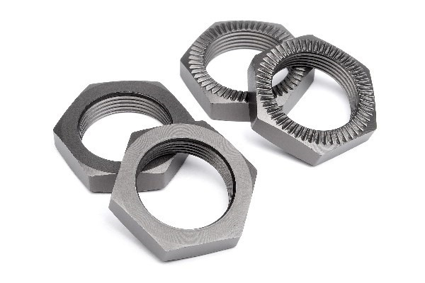 Wheel Nut 24Mm (Gunmetal/4Pcs) i gruppen LEKSAKER, BARN- & BABYPRODUKTER / Radiostyrt / Reservdelar & Extra Tillbehör / HPI / Reservdelar & Tuning / Drivlina hos TP E-commerce Nordic AB (A02001)