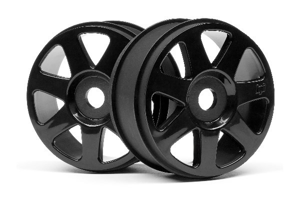 V7 Wheel Black (42X83Mm/2Pcs) i gruppen LEKSAKER, BARN- & BABYPRODUKTER / Radiostyrt / Reservdelar & Extra Tillbehör / HPI / Fälgar / Offroad hos TP E-commerce Nordic AB (A02099)