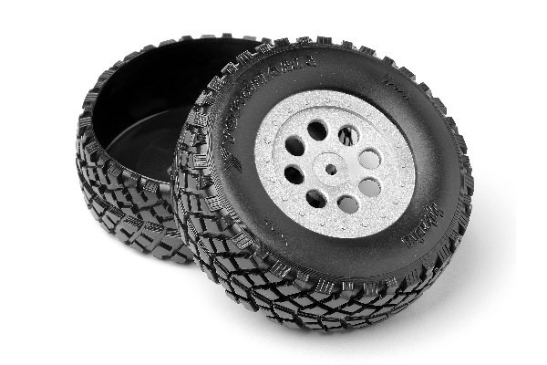 Plastic Truck Bed Tires (2Pcs) i gruppen LEKSAKER, BARN- & BABYPRODUKTER / Radiostyrt / Reservdelar & Extra Tillbehör / HPI / Reservdelar & Tuning / Chassidelar hos TP E-commerce Nordic AB (A02106)