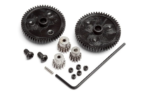 Spur Gear Set (2Pcs)/Pinion Gear Set (3Pcs) i gruppen LEKSAKER, BARN- & BABYPRODUKTER / Radiostyrt / Reservdelar & Extra Tillbehör / HPI / Reservdelar & Tuning / Drev hos TP E-commerce Nordic AB (A02182)