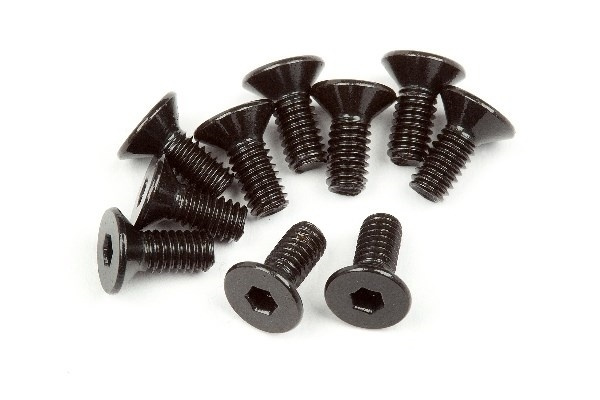 Flat Head Screw M2.5X6Mm (Hex Socket/10Pcs) | LEKSAKER, BARN- & BABYPRODUKTER - Radiostyrt - Reservdelar & Extra Tillbehör - HPI - Skruvar/Fästen - Skruvar | GameStuff