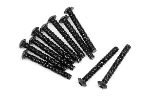 Button Head Screw M3X25Mm (10Pcs) i gruppen LEKSAKER, BARN- & BABYPRODUKTER / Radiostyrt / Reservdelar & Extra Tillbehör / HPI / Skruvar/Fästen / Skruvar hos TP E-commerce Nordic AB (A02366)