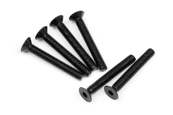 Flat Head Screw M4X30Mm (Hex Socket/6Pcs) i gruppen LEKSAKER, BARN- & BABYPRODUKTER / Radiostyrt / Reservdelar & Extra Tillbehör / HPI / Skruvar/Fästen / Skruvar hos TP E-commerce Nordic AB (A02377)