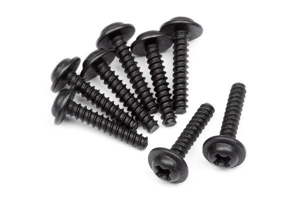 Tp. Flanged Screw M3X15Mm (8Pcs) | LEKSAKER, BARN- & BABYPRODUKTER - Radiostyrt - Reservdelar & Extra Tillbehör - HPI - Skruvar/Fästen - Skruvar | GameStuff