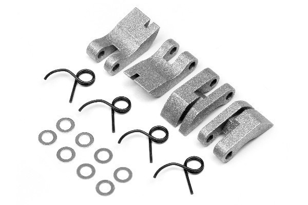 Aluminum Quadra Clutch Shoe/Spring Set | LEKSAKER, BARN- & BABYPRODUKTER - Radiostyrt - Reservdelar & Extra Tillbehör - HPI - Motorer - Bensinmotorer Reservdelar | GameStuff