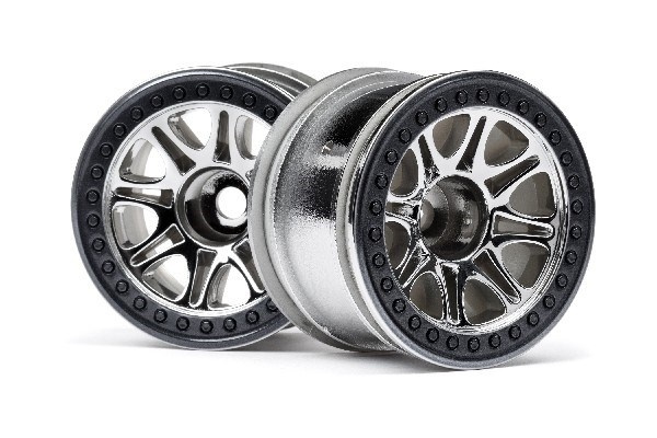 Split 8 Truck Wheel (Chrome/2Pcs) i gruppen LEKSAKER, BARN- & BABYPRODUKTER / Radiostyrt / Reservdelar & Extra Tillbehör / HPI / Fälgar / Offroad hos TP E-commerce Nordic AB (A02559)