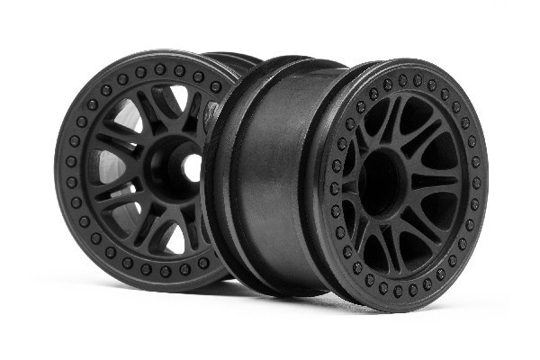 Split 8 Truck Wheel (Black/2Pcs) i gruppen LEKSAKER, BARN- & BABYPRODUKTER / Radiostyrt / Reservdelar & Extra Tillbehör / HPI / Fälgar / Offroad hos TP E-commerce Nordic AB (A02560)