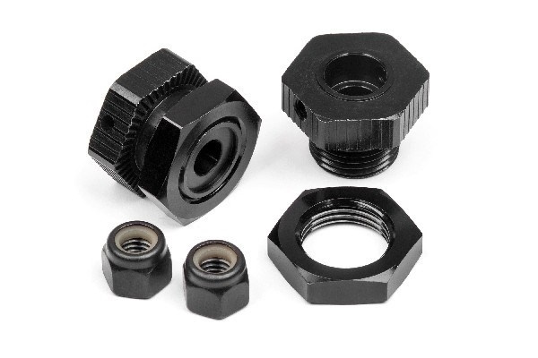 Aluminum Wheel Hex Hub Set 17Mm (Black/4Pcs) | LEKSAKER, BARN- & BABYPRODUKTER - Radiostyrt - Reservdelar & Extra Tillbehör - HPI - Reservdelar & Tuning - Drivlina | GameStuff