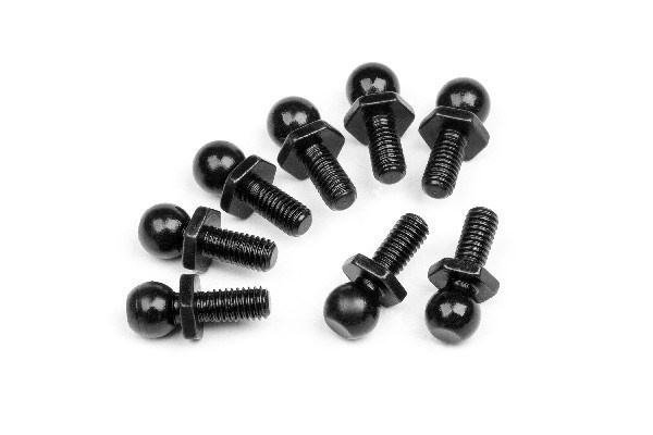 Low Profile Ball Stud 4.8X12Mm (8Pcs) i gruppen LEKSAKER, BARN- & BABYPRODUKTER / Radiostyrt / Reservdelar & Extra Tillbehör / HPI / Skruvar/Fästen / Kulleder hos TP E-commerce Nordic AB (A02629)