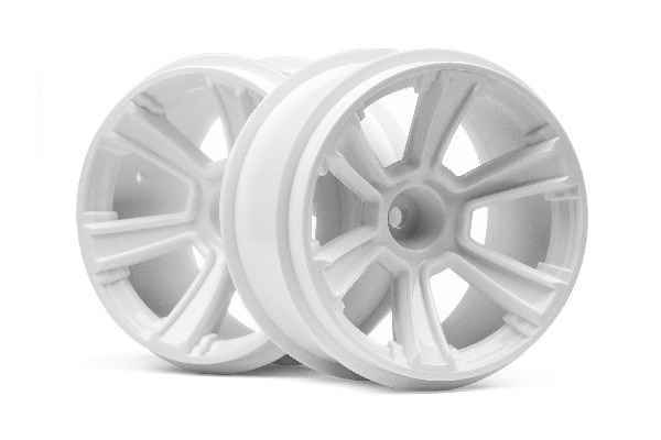 6-Shot Mt Wheel (White/2Pcs) i gruppen LEKSAKER, BARN- & BABYPRODUKTER / Radiostyrt / Reservdelar & Extra Tillbehör / HPI / Fälgar / Offroad hos TP E-commerce Nordic AB (A02667)