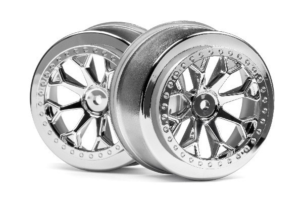 8-Shot Sc Wheel (Chrome/2Pcs) i gruppen LEKSAKER, BARN- & BABYPRODUKTER / Radiostyrt / Reservdelar & Extra Tillbehör / HPI / Fälgar / Offroad hos TP E-commerce Nordic AB (A02748)