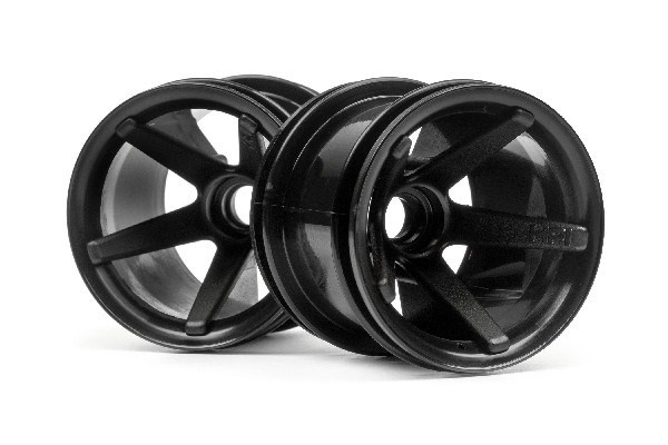 Super Star Mt Wheels Front (Black/2.2In/2Pcs) | LEKSAKER, BARN- & BABYPRODUKTER - Radiostyrt - Reservdelar & Extra Tillbehör - HPI - Fälgar - Offroad | GameStuff