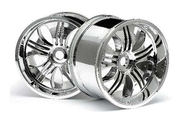 Tremor Wheel Chrome (115X70Mm 7Inch/2Pcs) i gruppen LEKSAKER, BARN- & BABYPRODUKTER / Radiostyrt / Reservdelar & Extra Tillbehör / HPI / Fälgar / Offroad hos TP E-commerce Nordic AB (A03058)