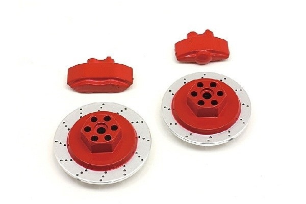 E10 Brake Disc & Caliper Set (Red) i gruppen LEKSAKER, BARN- & BABYPRODUKTER / Radiostyrt / Reservdelar & Extra Tillbehör / HPI / Reservdelar & Tuning / Drivlina hos TP E-commerce Nordic AB (A03103)