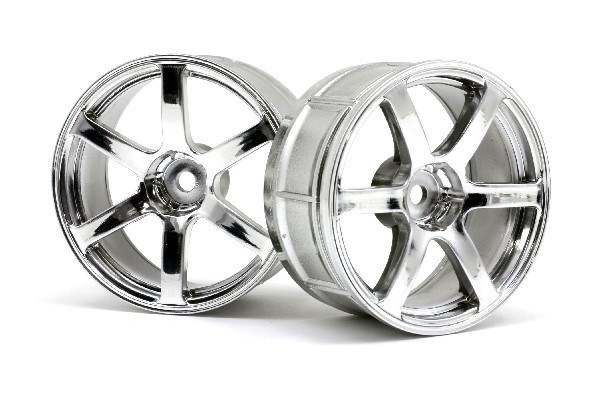 Lp29 Wheel Yokohama Avs Model T6 Chrome (2Pcs) i gruppen LEKSAKER, BARN- & BABYPRODUKTER / Radiostyrt / Reservdelar & Extra Tillbehör / HPI / Fälgar / Onroad hos TP E-commerce Nordic AB (A03110)