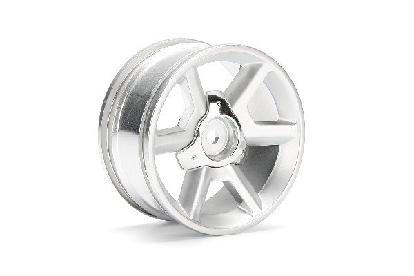 GT Wheel Silver (6Mm Offset/2Pcs) i gruppen LEKSAKER, BARN- & BABYPRODUKTER / Radiostyrt / Reservdelar & Extra Tillbehör / HPI / Fälgar / Onroad hos TP E-commerce Nordic AB (A03116)