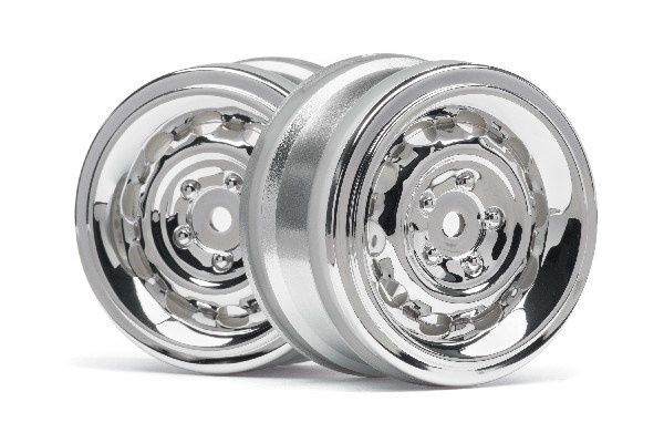 Vintage Wheel Cc Type 26Mm Chrome(0Mm Offset/2Pcs) i gruppen LEKSAKER, BARN- & BABYPRODUKTER / Radiostyrt / Reservdelar & Extra Tillbehör / HPI / Fälgar / Onroad hos TP E-commerce Nordic AB (A03117)