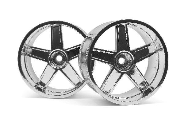 Lp32 Wheel Mf Type Chrome (6Mm Offset/2Pcs) i gruppen LEKSAKER, BARN- & BABYPRODUKTER / Radiostyrt / Reservdelar & Extra Tillbehör / HPI / Fälgar / Onroad hos TP E-commerce Nordic AB (A03120)