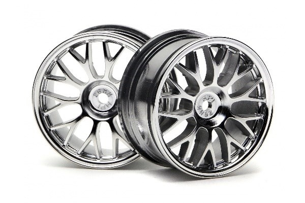 Mesh Wheel 26Mm (Chrome)(1Mm Offset) i gruppen LEKSAKER, BARN- & BABYPRODUKTER / Radiostyrt / Reservdelar & Extra Tillbehör / HPI / Fälgar / Onroad hos TP E-commerce Nordic AB (A03128)