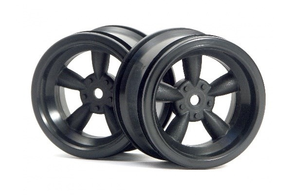 Vintage 5 Spoke Wheel 31Mm (Wide) Black 6Mm Offset | LEKSAKER, BARN- & BABYPRODUKTER - Radiostyrt - Reservdelar & Extra Tillbehör - HPI - Fälgar - Onroad | GameStuff