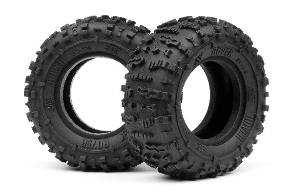 Rover 1.9 Tire (Red/Rock Crawler/2Pcs) | LEKSAKER, BARN- & BABYPRODUKTER - Radiostyrt - Reservdelar & Extra Tillbehör - HPI - Däck - Offroad | GameStuff