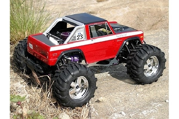 1973 Ford Bronco Body i gruppen LEKSAKER, BARN- & BABYPRODUKTER / Radiostyrt / Reservdelar & Extra Tillbehör / HPI / Karosser & Tillbehör / Offroad karosser (Genomskinlig) hos TP E-commerce Nordic AB (A03421)