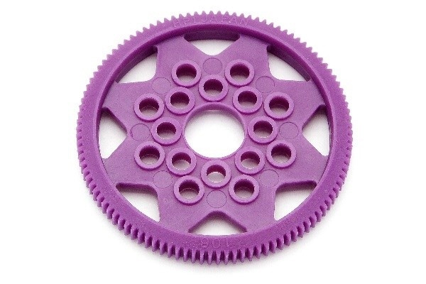 Spur Gear 106 Tooth (64 Pitch / 0.4M)(W/O Balls) i gruppen LEKSAKER, BARN- & BABYPRODUKTER / Radiostyrt / Reservdelar & Extra Tillbehör / HPI / Reservdelar & Tuning / Drev hos TP E-commerce Nordic AB (A03518)