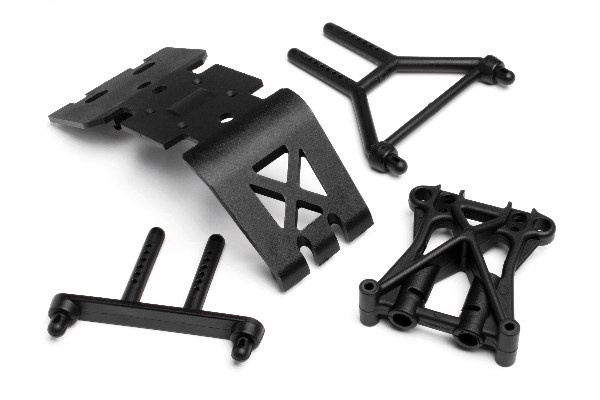 Skid Plate/Shock Tower Set | LEKSAKER, BARN- & BABYPRODUKTER - Radiostyrt - Reservdelar & Extra Tillbehör - HPI - Reservdelar & Tuning - Chassidelar | GameStuff