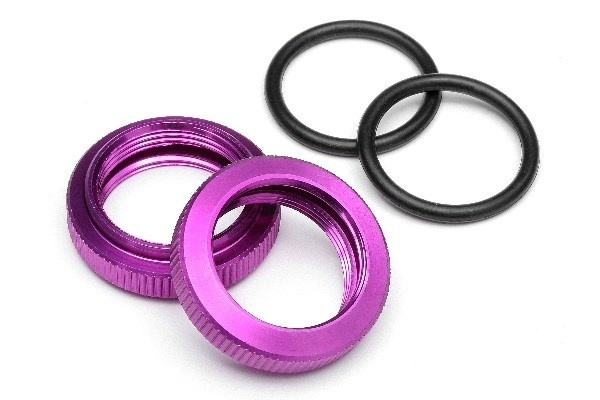 Shock Adjuster Nut 20Mm (Purple/2Pcs) | LEKSAKER, BARN- & BABYPRODUKTER - Radiostyrt - Reservdelar & Extra Tillbehör - HPI - Reservdelar & Tuning - Stötdämpare | GameStuff