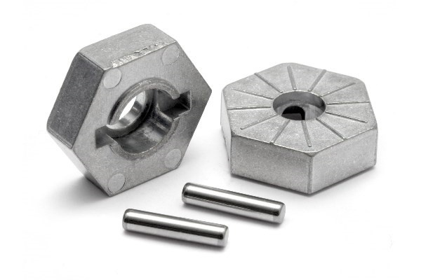 Sexkantshjulnav 17Mm (silver) i gruppen LEKSAKER, BARN- & BABYPRODUKTER / Radiostyrt / Reservdelar & Extra Tillbehör / HPI / Reservdelar & Tuning / Drivlina hos TP E-commerce Nordic AB (A03955)