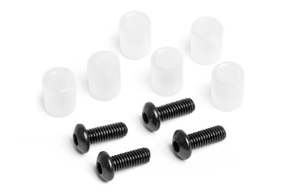 Bushing/Screw Set For Aluminium Adustable Upperarm | LEKSAKER, BARN- & BABYPRODUKTER - Radiostyrt - Reservdelar & Extra Tillbehör - HPI - Reservdelar & Tuning - Stötdämpare | GameStuff
