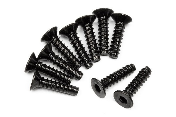 Tp. Flat Head Screw M3X12Mm (Hex Socket/10Pcs) i gruppen LEKSAKER, BARN- & BABYPRODUKTER / Radiostyrt / Reservdelar & Extra Tillbehör / HPI / Skruvar/Fästen / Skruvar hos TP E-commerce Nordic AB (A04216)