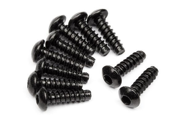 Tp. Button Head Screw M3X10Mm (Hex Socket/10Pcs) | LEKSAKER, BARN- & BABYPRODUKTER - Radiostyrt - Reservdelar & Extra Tillbehör - HPI - Skruvar/Fästen - Skruvar | GameStuff