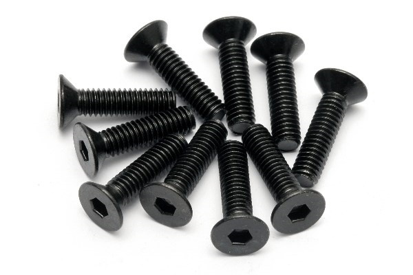 Flat Head Screw M4X15Mm (Hex Socket/10Pcs) | LEKSAKER, BARN- & BABYPRODUKTER - Radiostyrt - Reservdelar & Extra Tillbehör - HPI - Skruvar/Fästen - Skruvar | GameStuff
