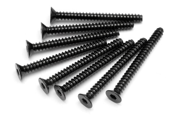 Tp Flat Head Screw M4X40Mm (Hex Socket/8Pcs) | LEKSAKER, BARN- & BABYPRODUKTER - Radiostyrt - Reservdelar & Extra Tillbehör - HPI - Skruvar/Fästen - Skruvar | GameStuff