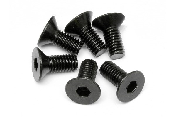 Flat Head Screw M6X14Mm (Hex Socket/6Pcs) | LEKSAKER, BARN- & BABYPRODUKTER - Radiostyrt - Reservdelar & Extra Tillbehör - HPI - Skruvar/Fästen - Skruvar | GameStuff