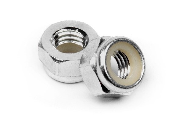 Aluminum Lock Nut M5 (Silver/10Pcs) i gruppen LEKSAKER, BARN- & BABYPRODUKTER / Radiostyrt / Reservdelar & Extra Tillbehör / HPI / Skruvar/Fästen / Muttrar hos TP E-commerce Nordic AB (A04259)