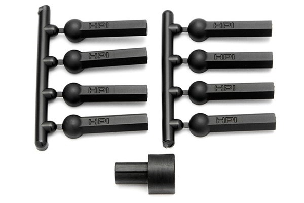 Heavy Duty Ball Cup 4.3 X 23Mm (8Pcs) | LEKSAKER, BARN- & BABYPRODUKTER - Radiostyrt - Reservdelar & Extra Tillbehör - HPI - Skruvar/Fästen - Kulleder | GameStuff