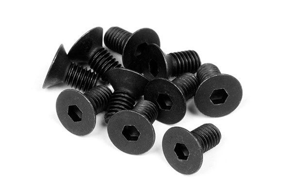 Flat Head Screw M3X6Mm (Hex Socket/10Pcs) | LEKSAKER, BARN- & BABYPRODUKTER - Radiostyrt - Reservdelar & Extra Tillbehör - HPI - Skruvar/Fästen - Skruvar | GameStuff