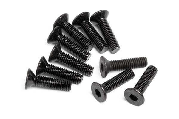 Flat Head Screw M3X12Mm (Hex Socket/10Pcs) | LEKSAKER, BARN- & BABYPRODUKTER - Radiostyrt - Reservdelar & Extra Tillbehör - HPI - Skruvar/Fästen - Skruvar | GameStuff