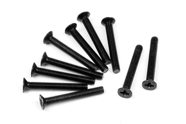 Flathead Screw M3X24Mm (10Pcs) | LEKSAKER, BARN- & BABYPRODUKTER - Radiostyrt - Reservdelar & Extra Tillbehör - HPI - Skruvar/Fästen - Skruvar | GameStuff