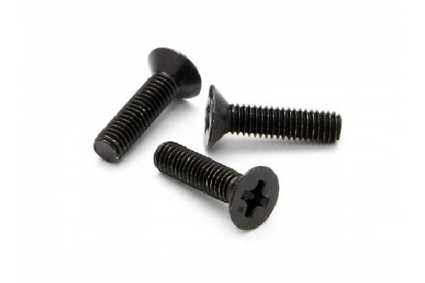 Flat Head Screw M3 X 12Mm (6Pcs) i gruppen LEKSAKER, BARN- & BABYPRODUKTER / Radiostyrt / Reservdelar & Extra Tillbehör / HPI / Skruvar/Fästen / Skruvar hos TP E-commerce Nordic AB (A04429)