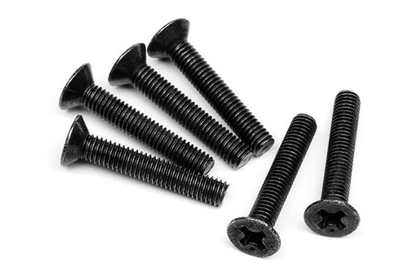 Flat Head Screw M3X18Mm (6Pcs) | LEKSAKER, BARN- & BABYPRODUKTER - Radiostyrt - Reservdelar & Extra Tillbehör - HPI - Skruvar/Fästen - Skruvar | GameStuff