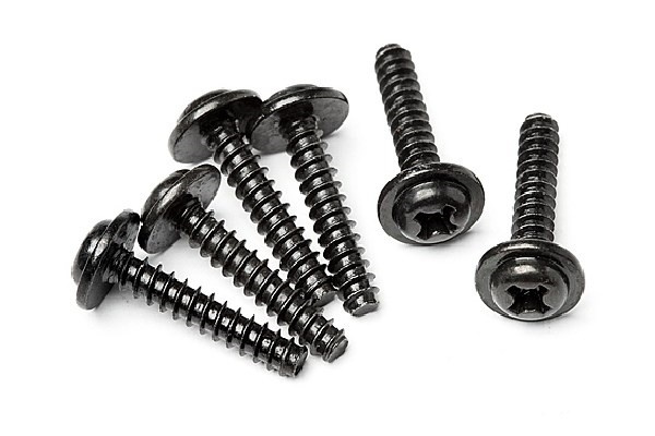 Tp. Flanged Screw M3X15Mm (6Pcs) i gruppen LEKSAKER, BARN- & BABYPRODUKTER / Radiostyrt / Reservdelar & Extra Tillbehör / HPI / Skruvar/Fästen / Skruvar hos TP E-commerce Nordic AB (A04449)