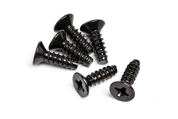 Tp Flat Head Screw M3 X 10Mm (6 Pcs) | LEKSAKER, BARN- & BABYPRODUKTER - Radiostyrt - Reservdelar & Extra Tillbehör - HPI - Skruvar/Fästen - Skruvar | GameStuff