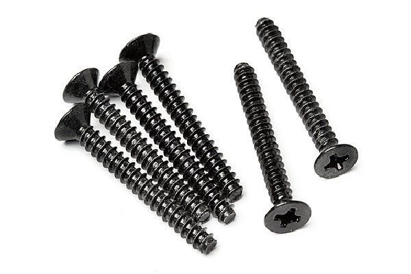 Tp. Flat Head Screw M3X25Mm (6Pcs) i gruppen LEKSAKER, BARN- & BABYPRODUKTER / Radiostyrt / Reservdelar & Extra Tillbehör / HPI / Skruvar/Fästen / Skruvar hos TP E-commerce Nordic AB (A04464)