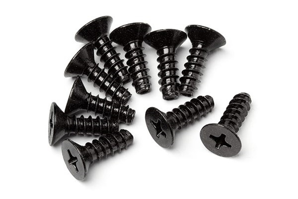 Tp Flat Head Screw M4 X 12Mm (10Pcs) i gruppen LEKSAKER, BARN- & BABYPRODUKTER / Radiostyrt / Reservdelar & Extra Tillbehör / HPI / Skruvar/Fästen / Skruvar hos TP E-commerce Nordic AB (A04475)