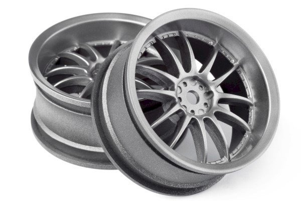 WORK XSA 02C WHEEL 26MM LIGHT GUNMENTAL (3MM/2PCS) | LEKSAKER, BARN- & BABYPRODUKTER - Radiostyrt - Reservdelar & Extra Tillbehör - HPI - Fälgar - Onroad | GameStuff