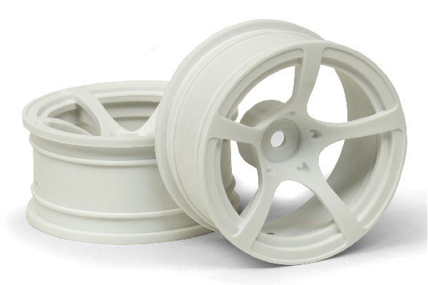 D5 WHEEL WHITE (9MM/2PCS) i gruppen LEKSAKER, BARN- & BABYPRODUKTER / Radiostyrt / Reservdelar & Extra Tillbehör / HPI / Fälgar / Onroad hos TP E-commerce Nordic AB (A04557)